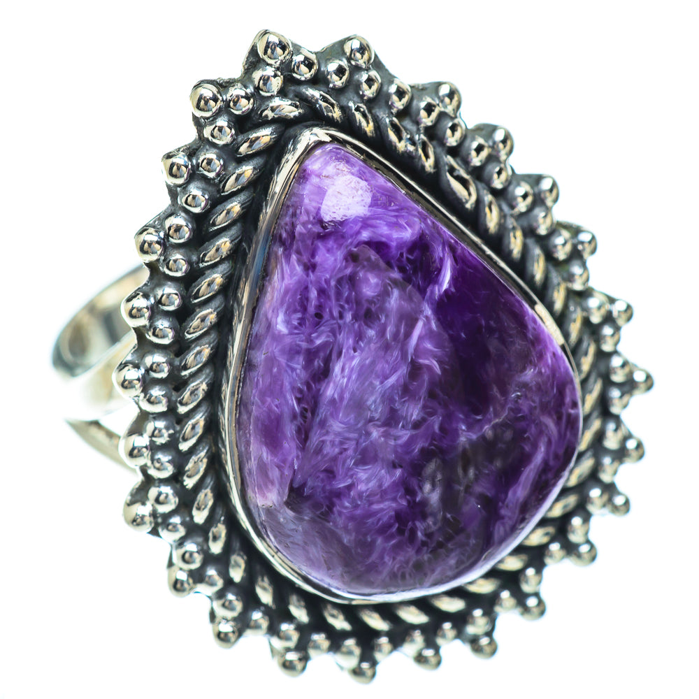 Charoite Rings handcrafted by Anasilvercos - RING56656