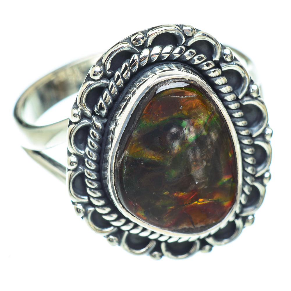 Ammolite Rings handcrafted by Anasilvercos - RING56662