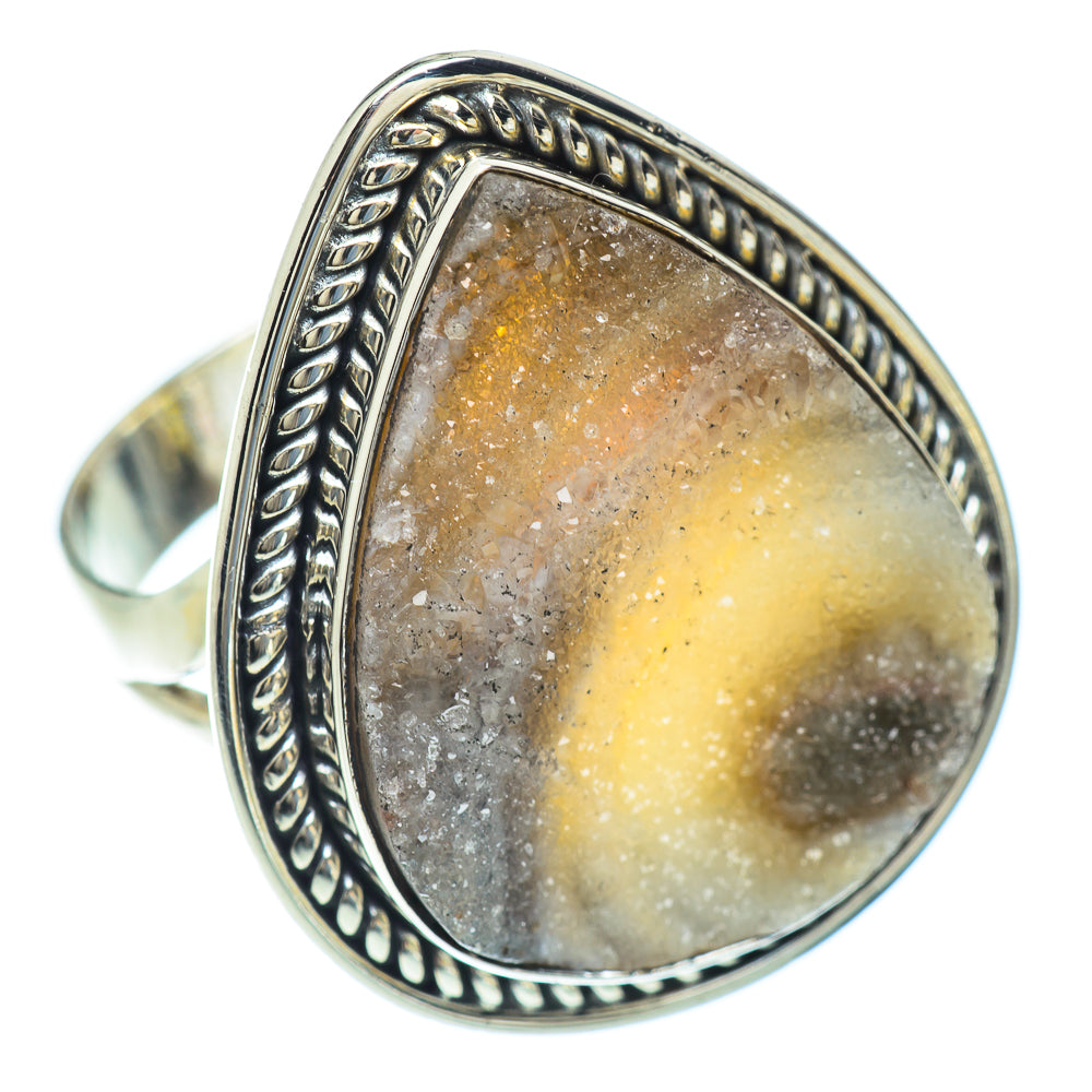 Desert Druzy Rings handcrafted by Anasilvercos - RING56665