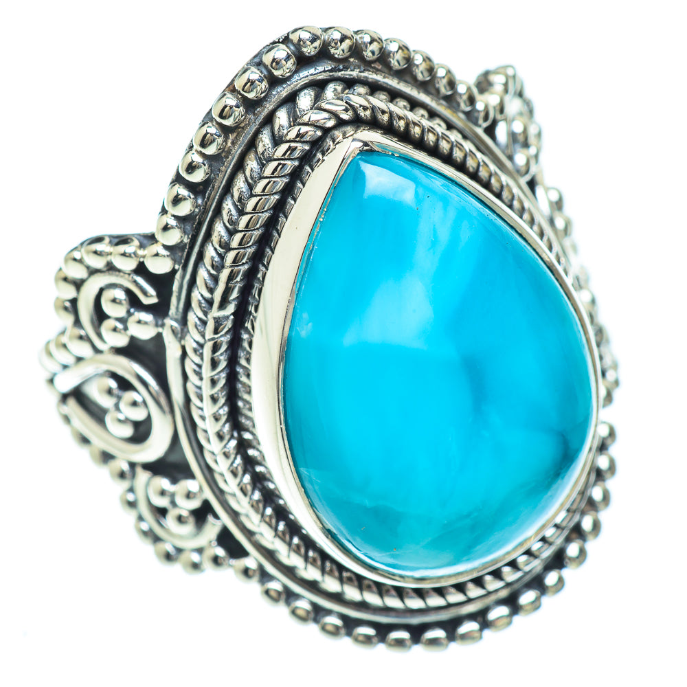 Larimar Rings handcrafted by Anasilvercos - RING56670