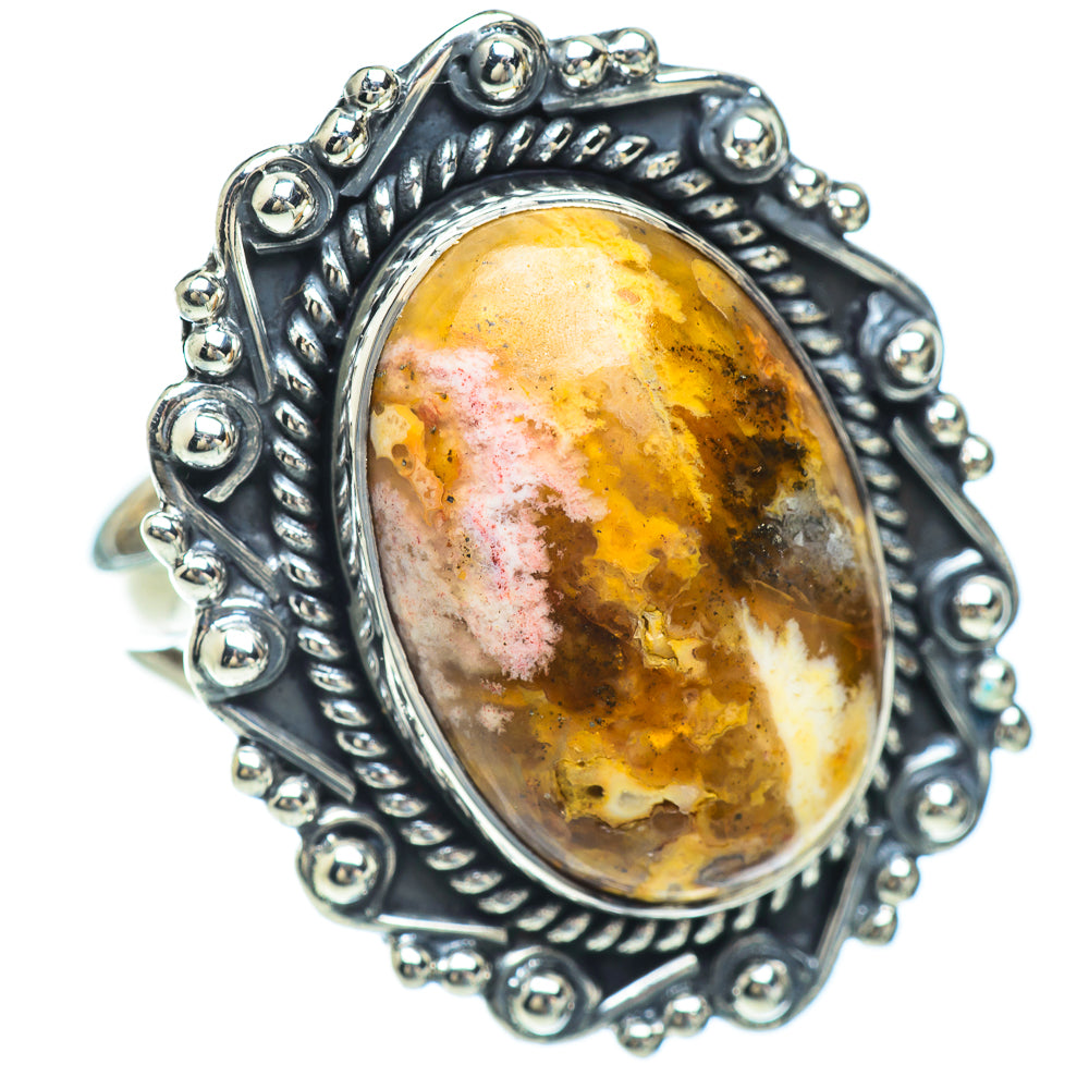 Plume Agate Rings handcrafted by Anasilvercos - RING56683