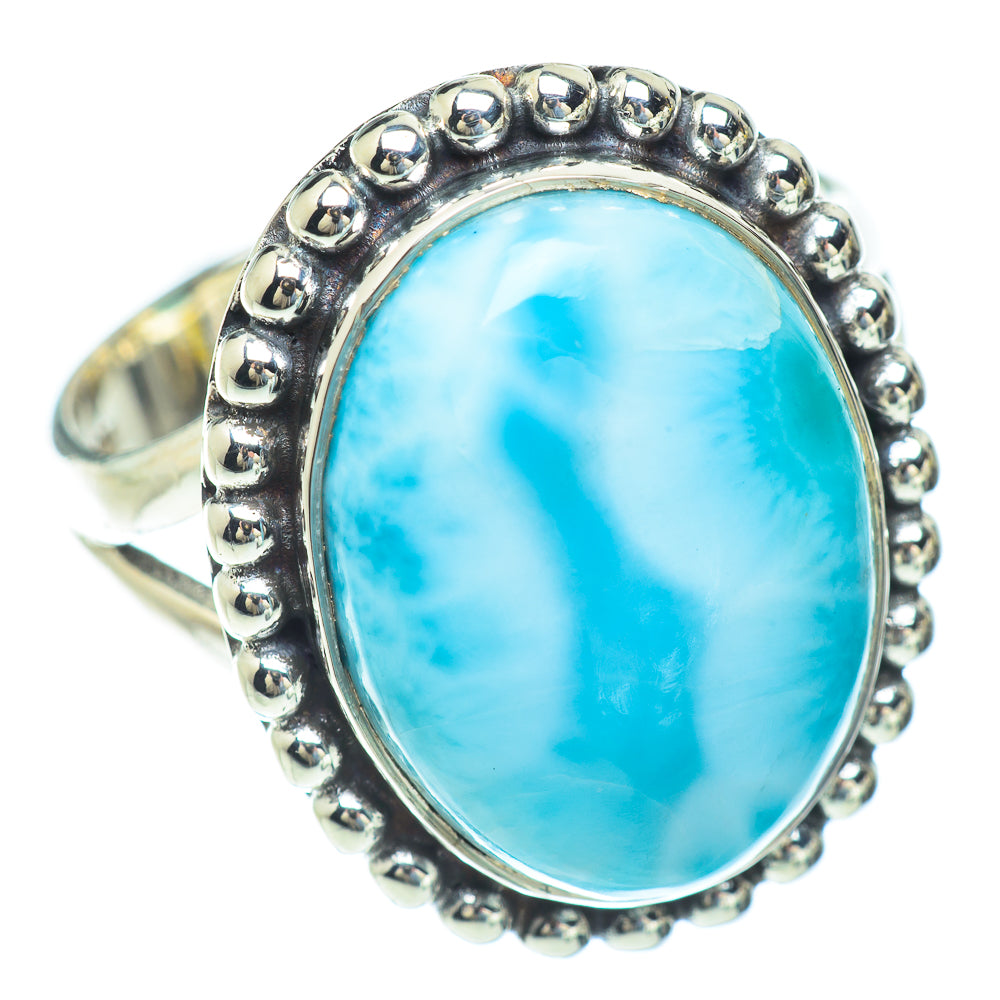 Larimar Rings handcrafted by Anasilvercos - RING56705