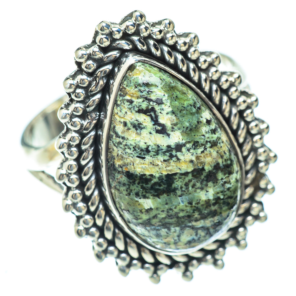 Lizard Jasper Rings handcrafted by Anasilvercos - RING56713