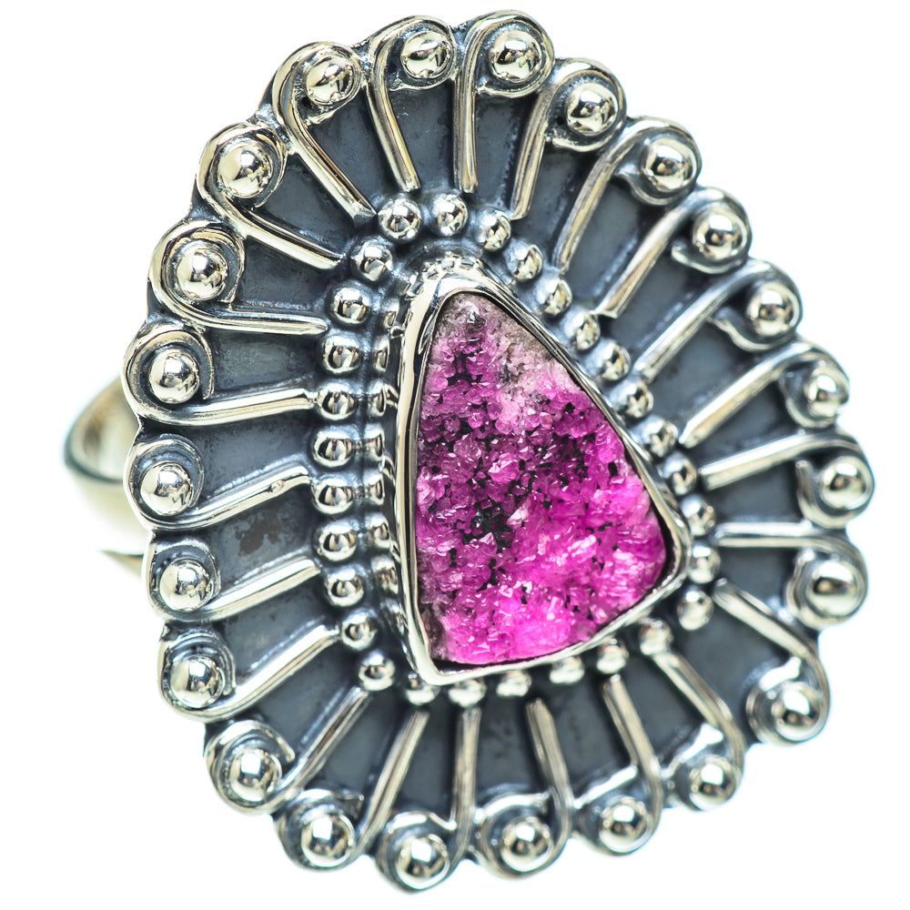 Cobalto Calcite Druzy Rings handcrafted by Anasilvercos - RING56722