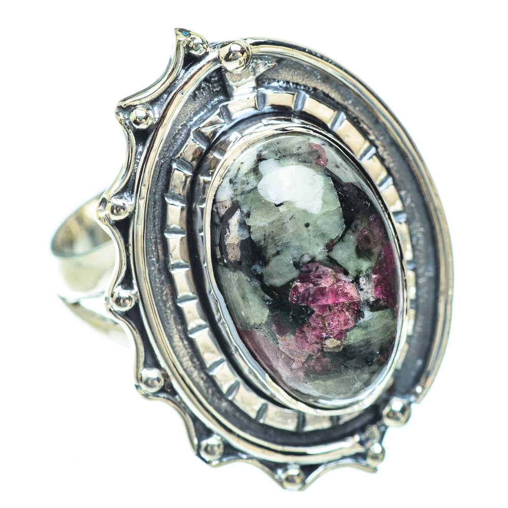 Russian Eudialyte Rings handcrafted by Anasilvercos - RING56726