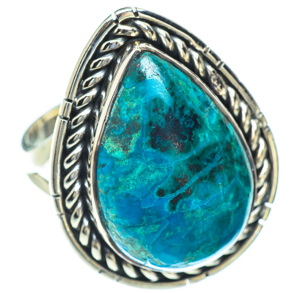 Chrysocolla Rings handcrafted by Anasilvercos - RING56738