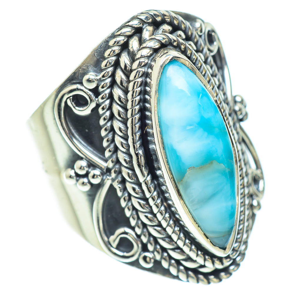 Larimar Rings handcrafted by Anasilvercos - RING56739