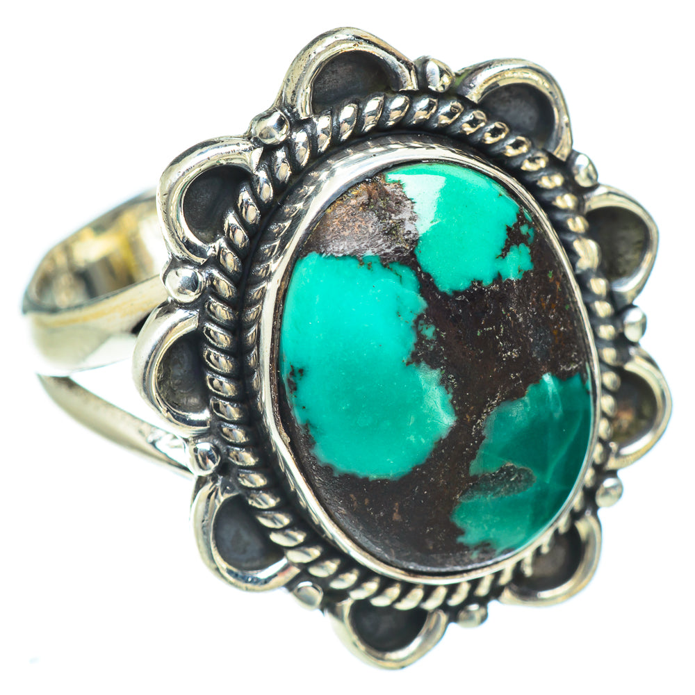 Tibetan Turquoise Rings handcrafted by Anasilvercos - RING56745
