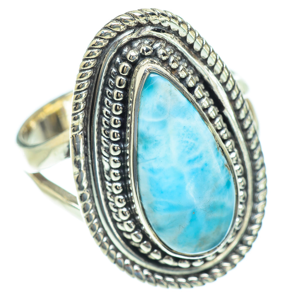 Larimar Rings handcrafted by Anasilvercos - RING56768