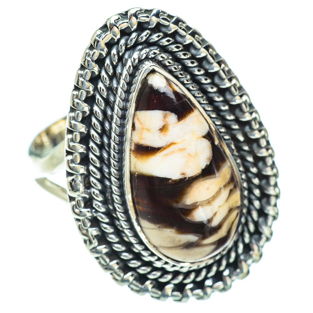 Peanut Wood Jasper Rings handcrafted by Anasilvercos - RING56777