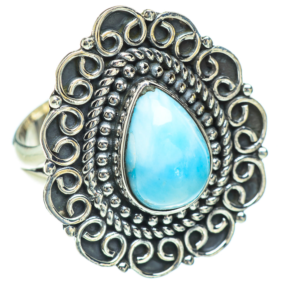Larimar Rings handcrafted by Anasilvercos - RING56794