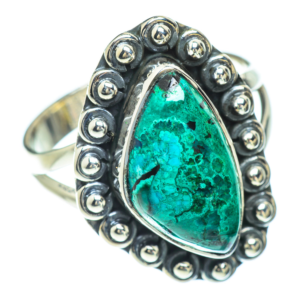 Chrysocolla Rings handcrafted by Anasilvercos - RING56799