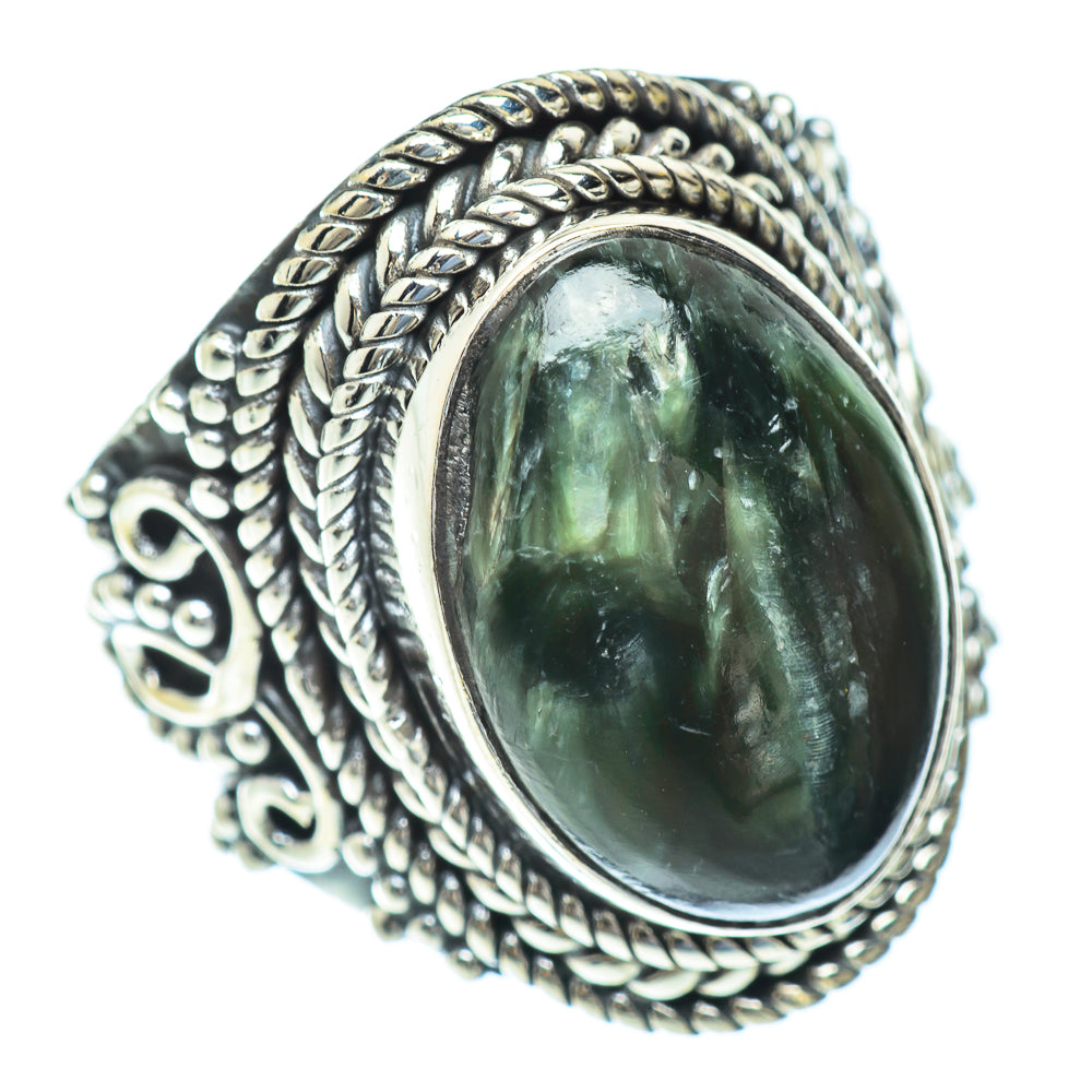 Seraphinite Rings handcrafted by Anasilvercos - RING56801