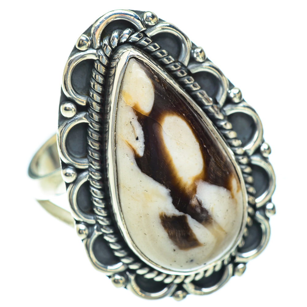 Peanut Wood Jasper Rings handcrafted by Anasilvercos - RING56807