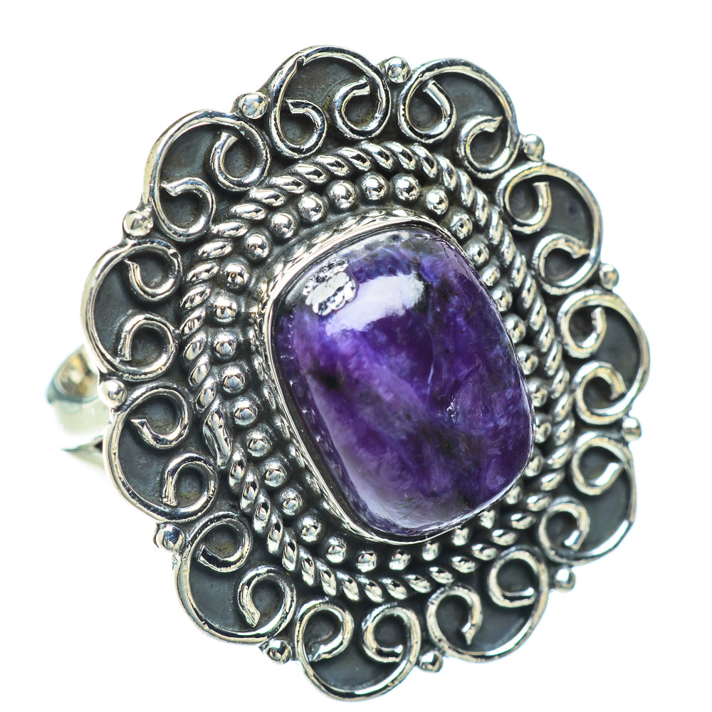 Charoite Rings handcrafted by Anasilvercos - RING56812
