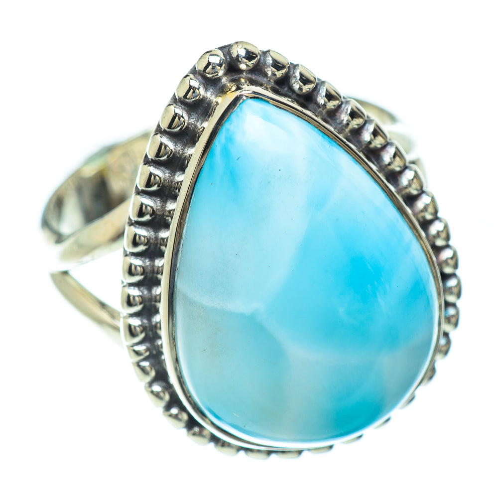 Larimar Rings handcrafted by Anasilvercos - RING56820