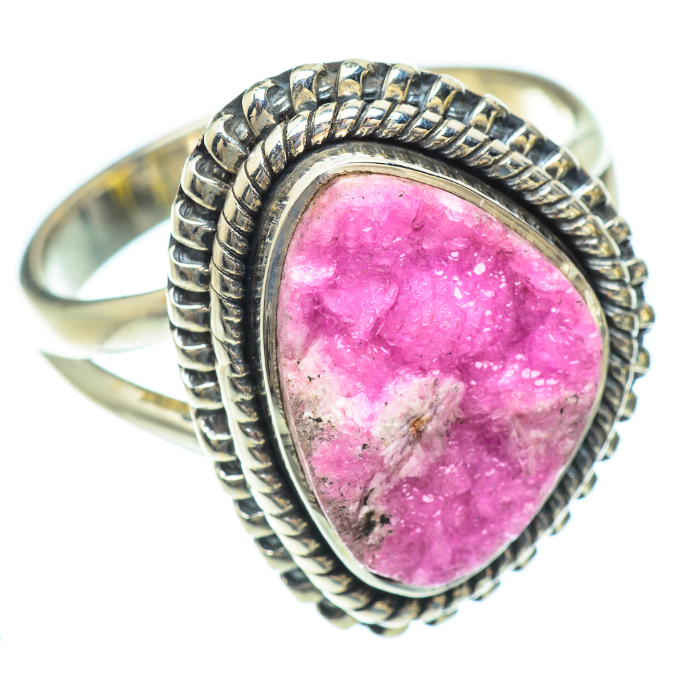 Cobalto Calcite Druzy Rings handcrafted by Anasilvercos - RING56866