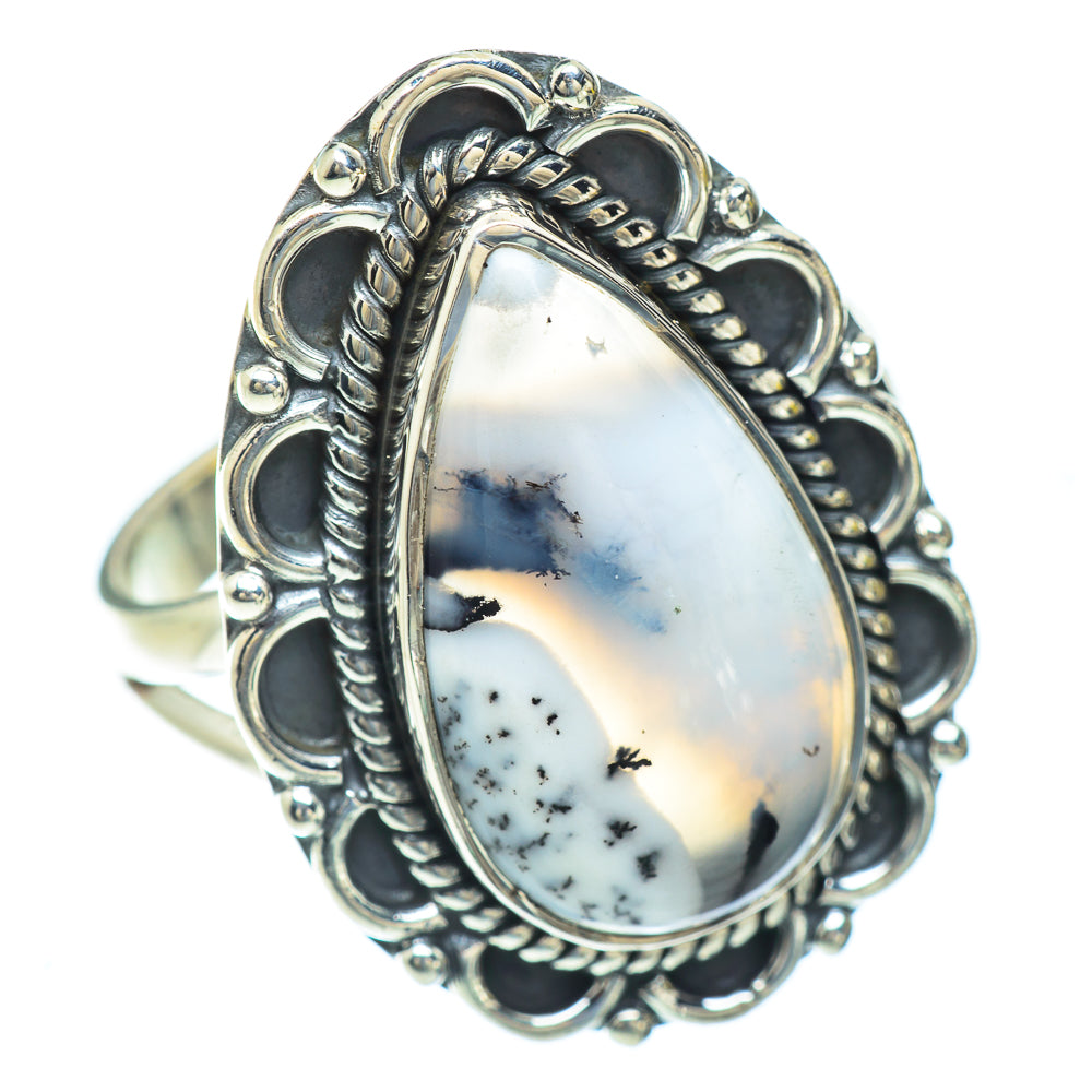 Dendritic Opal Rings handcrafted by Anasilvercos - RING56873