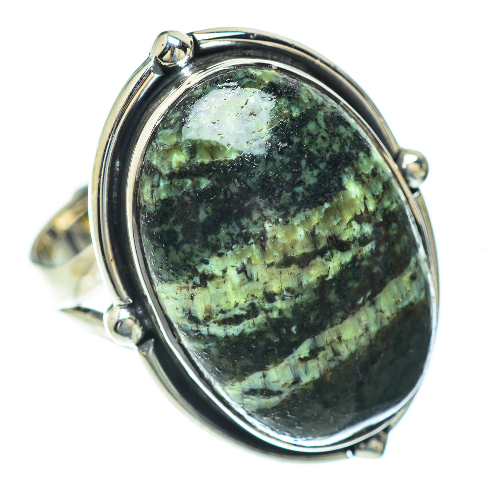 Lizard Jasper Rings handcrafted by Anasilvercos - RING56882
