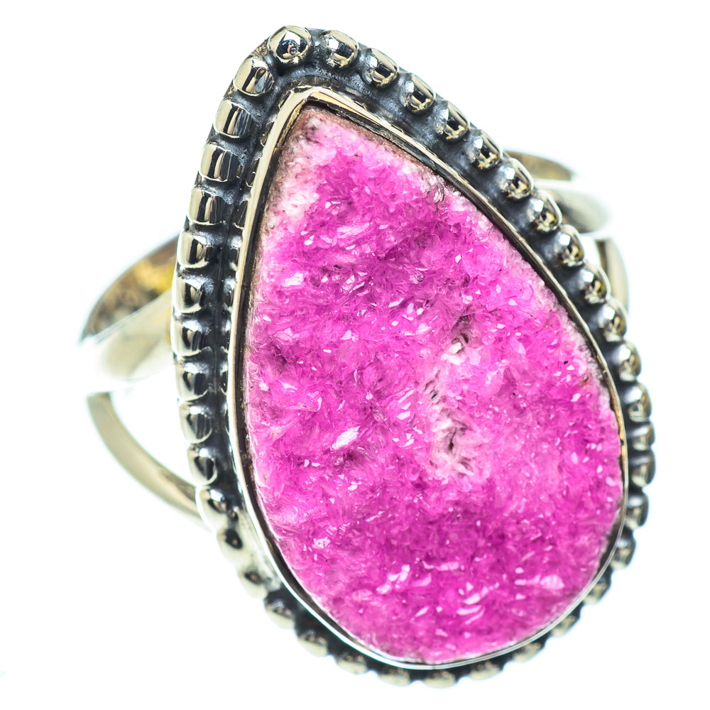 Cobalto Calcite Druzy Rings handcrafted by Anasilvercos - RING56885