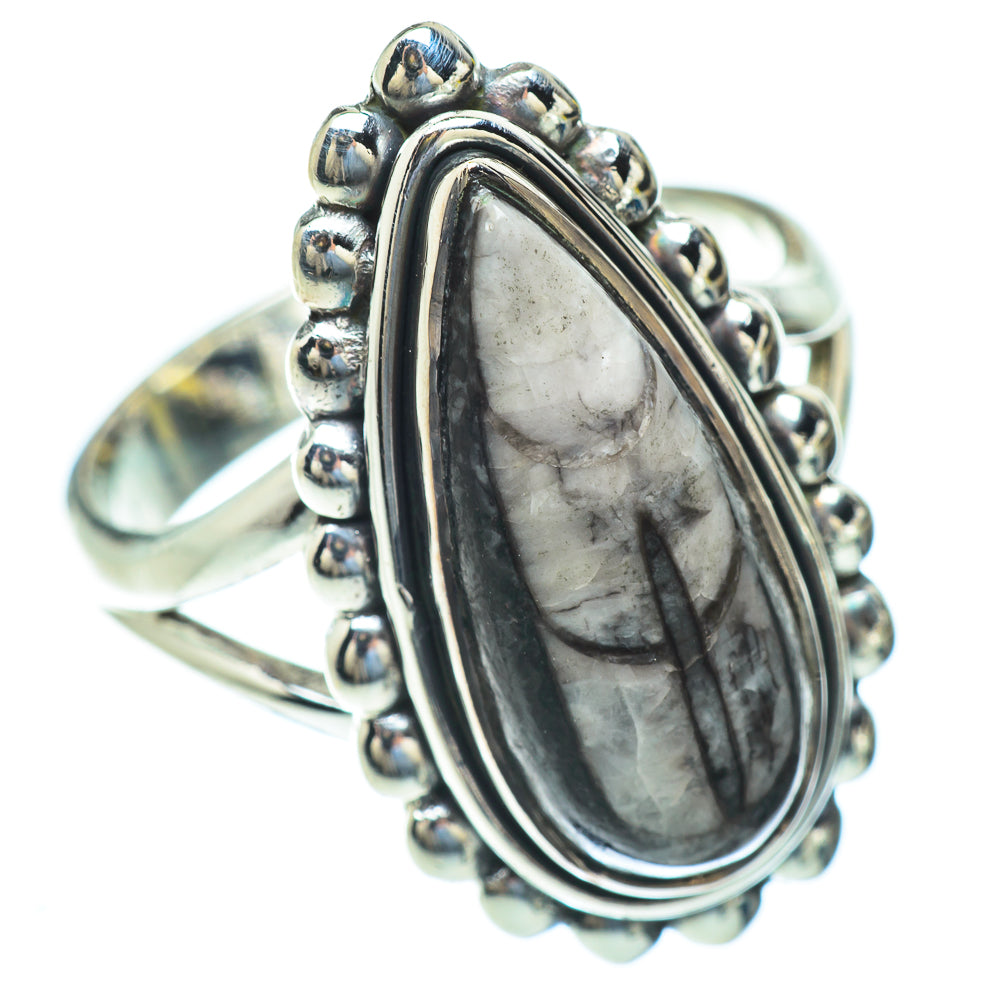 Orthoceras Fossil Rings handcrafted by Anasilvercos - RING56890