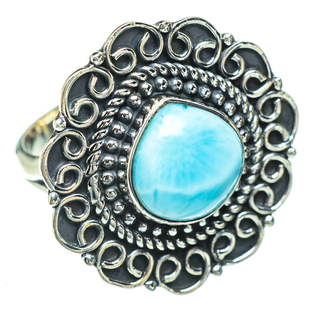 Larimar Rings handcrafted by Anasilvercos - RING56909