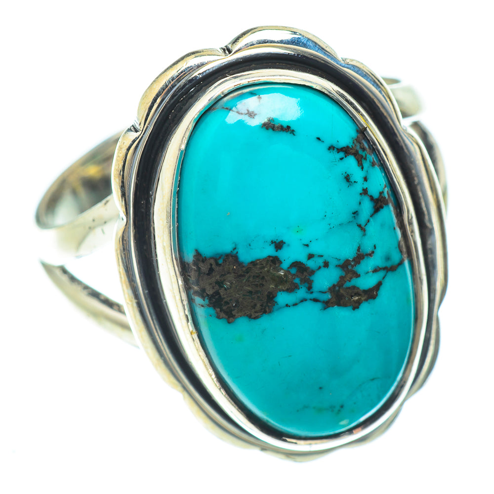 Tibetan Turquoise Rings handcrafted by Anasilvercos - RING56922