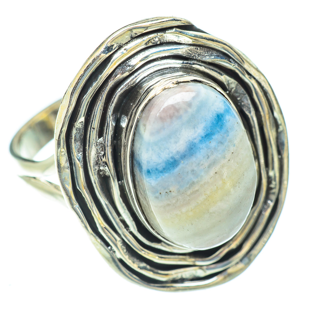 Blue Scheelite Rings handcrafted by Anasilvercos - RING56932