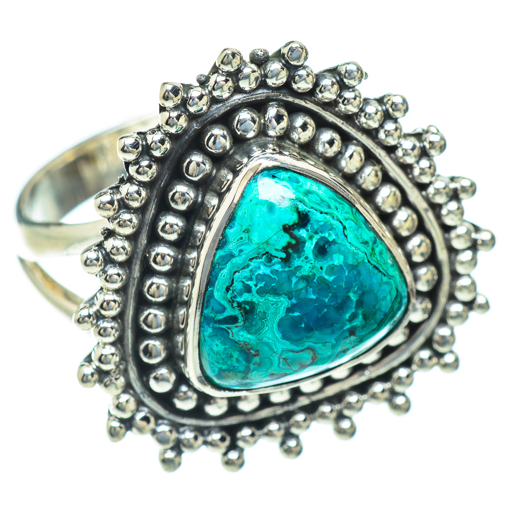 Chrysocolla Rings handcrafted by Anasilvercos - RING56936