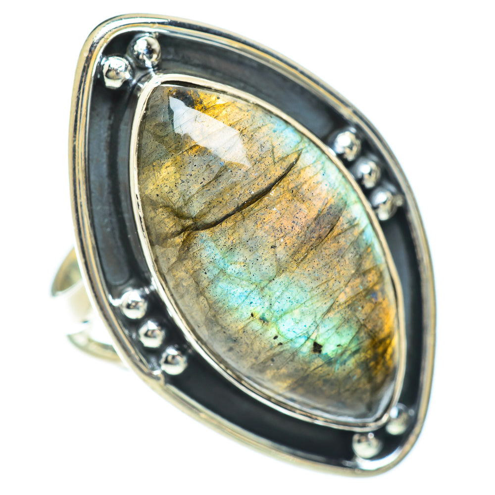 Labradorite Rings handcrafted by Anasilvercos - RING56946