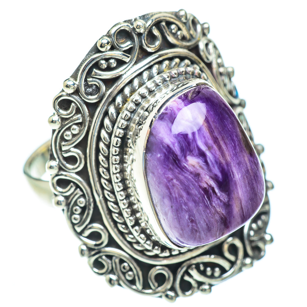 Charoite Rings handcrafted by Anasilvercos - RING56960