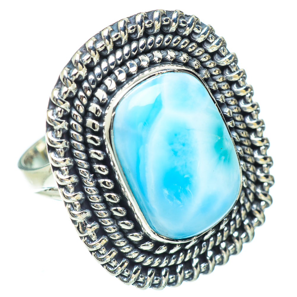 Larimar Rings handcrafted by Anasilvercos - RING56973
