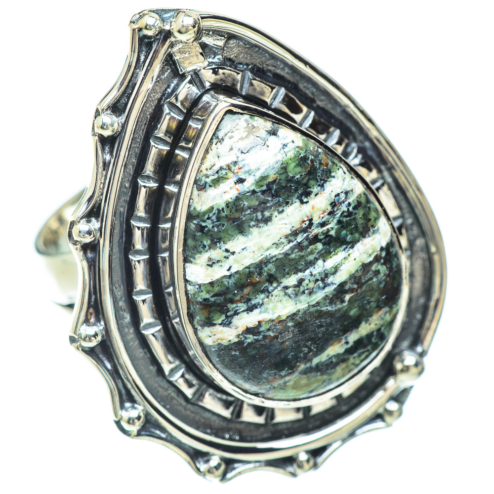Lizard Jasper Rings handcrafted by Anasilvercos - RING56979