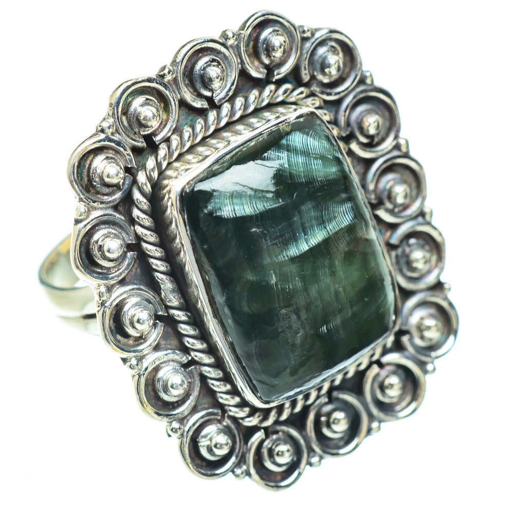 Seraphinite Rings handcrafted by Anasilvercos - RING56980
