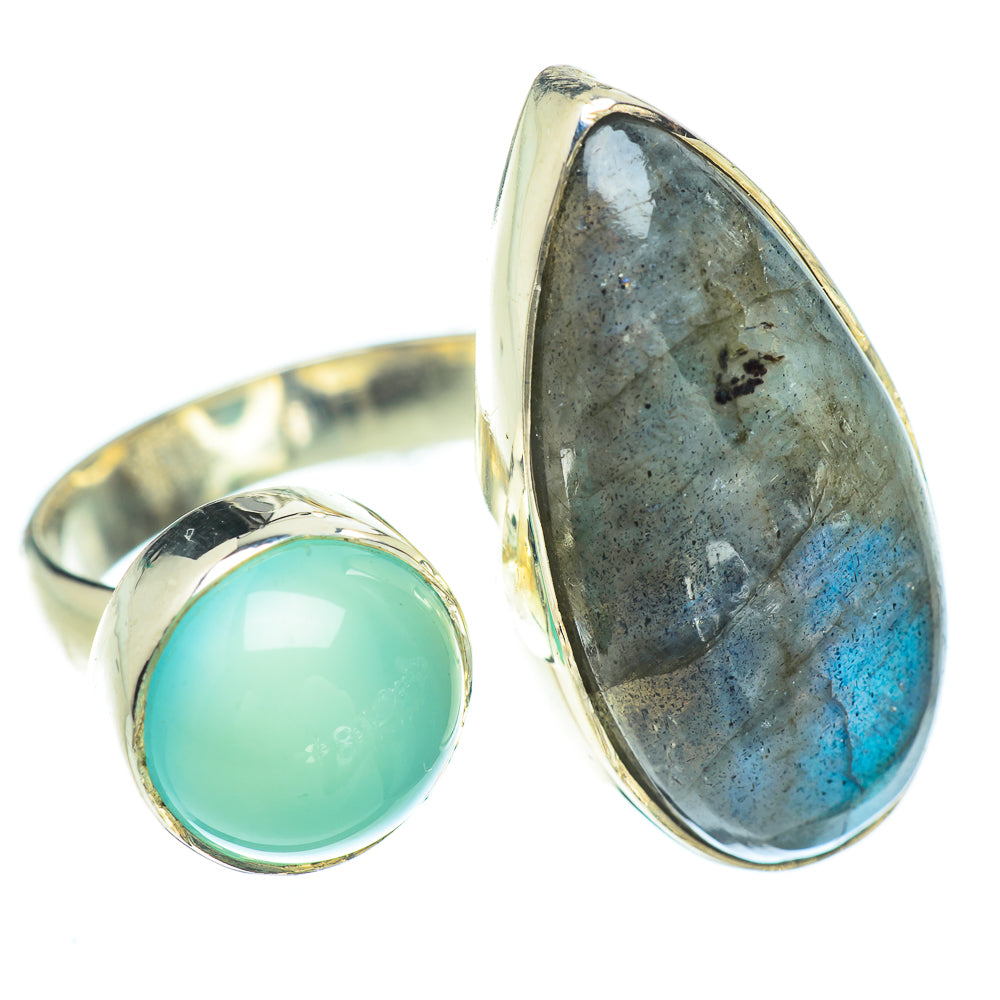 Labradorite Rings handcrafted by Anasilvercos - RING57007