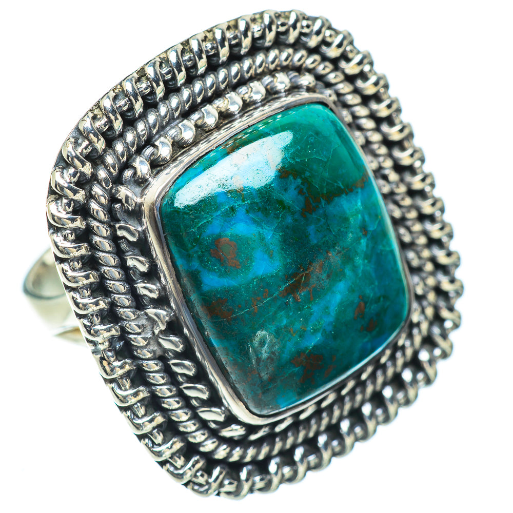 Chrysocolla Rings handcrafted by Anasilvercos - RING57008