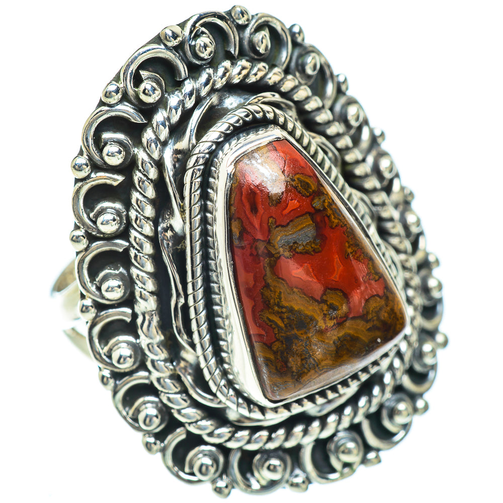Red Jasper Rings handcrafted by Anasilvercos - RING57014