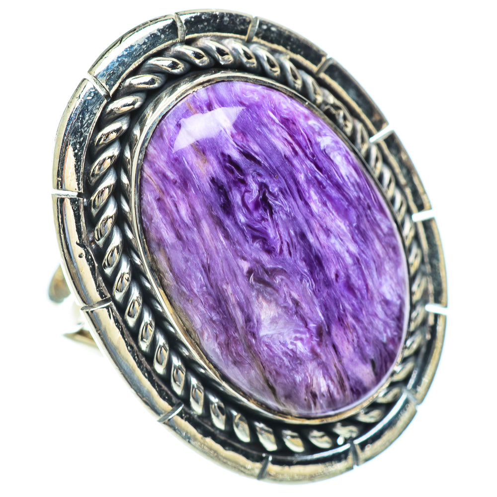 Charoite Rings handcrafted by Anasilvercos - RING57022