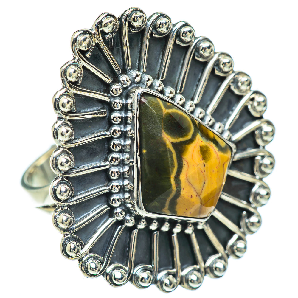 Ocean Jasper Rings handcrafted by Anasilvercos - RING57030