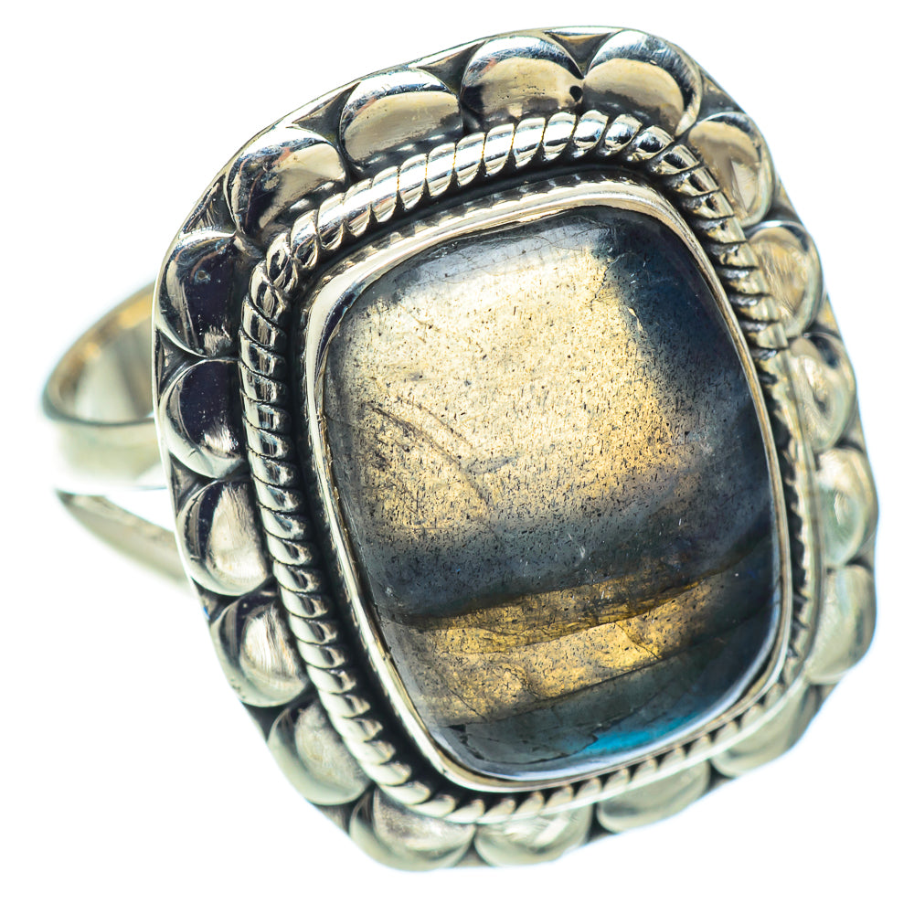 Labradorite Rings handcrafted by Anasilvercos - RING57033
