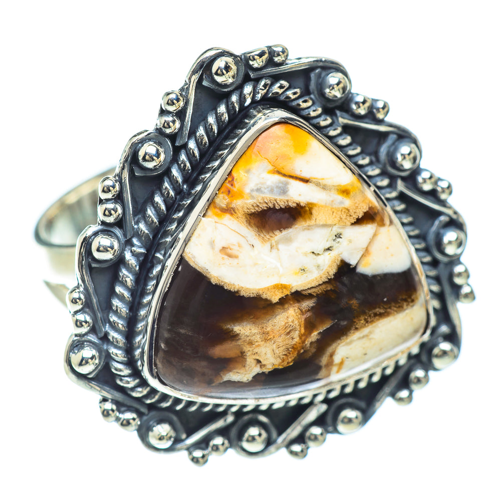 Peanut Wood Jasper Rings handcrafted by Anasilvercos - RING57039