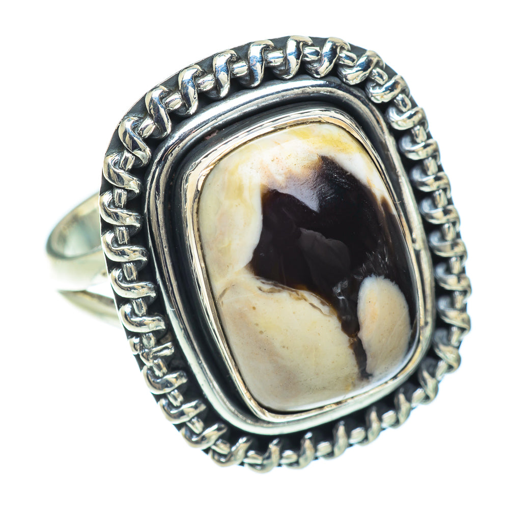 Peanut Wood Jasper Rings handcrafted by Anasilvercos - RING57041