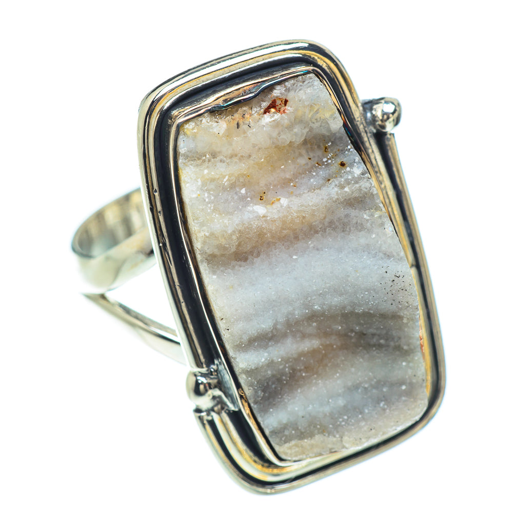 Desert Druzy Rings handcrafted by Anasilvercos - RING57053
