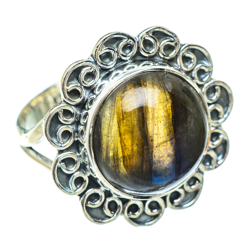 Labradorite Rings handcrafted by Anasilvercos - RING57057