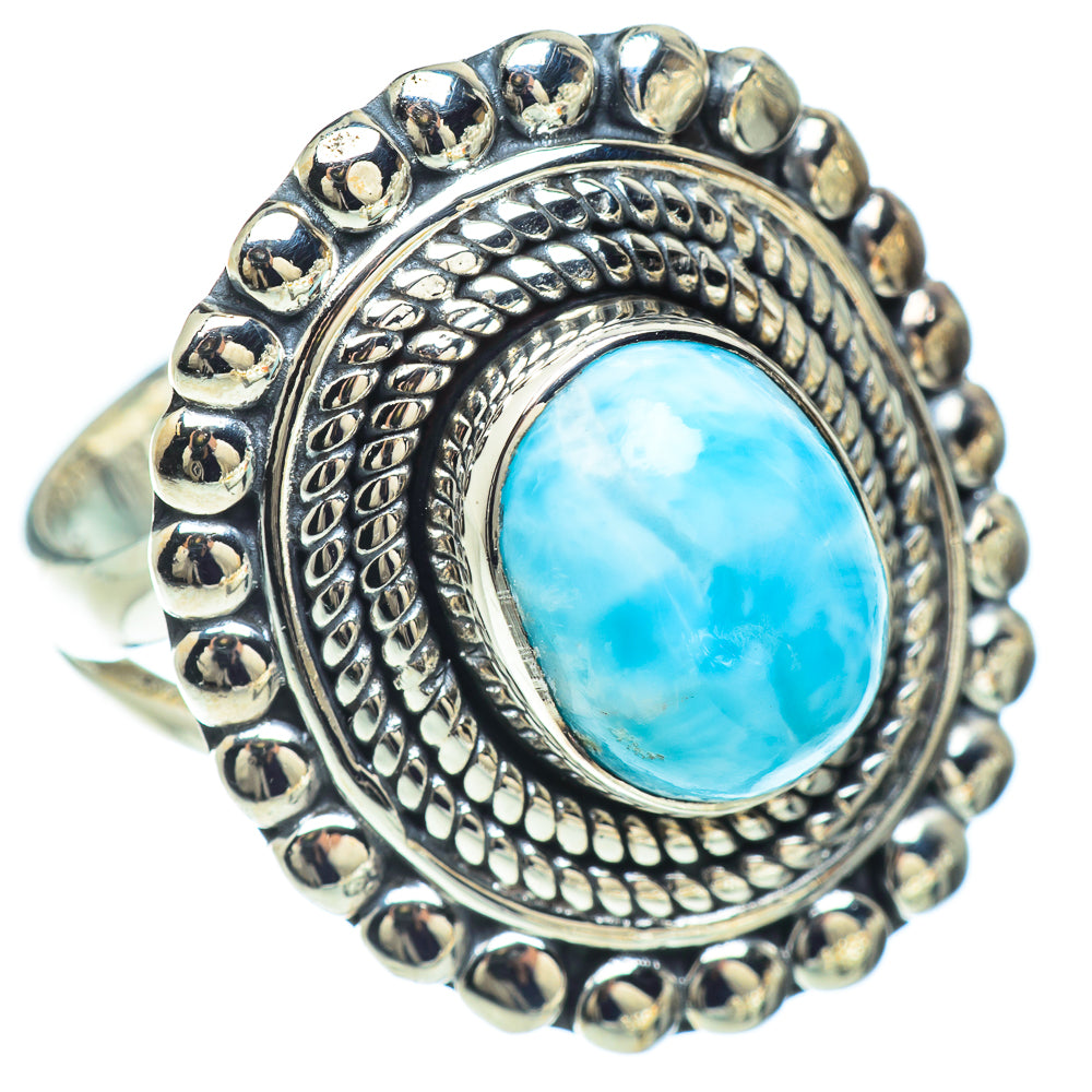 Larimar Rings handcrafted by Anasilvercos - RING57060