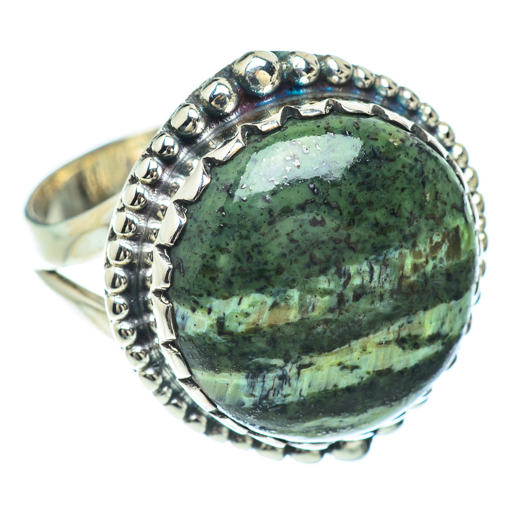 Lizard Jasper Rings handcrafted by Anasilvercos - RING57062