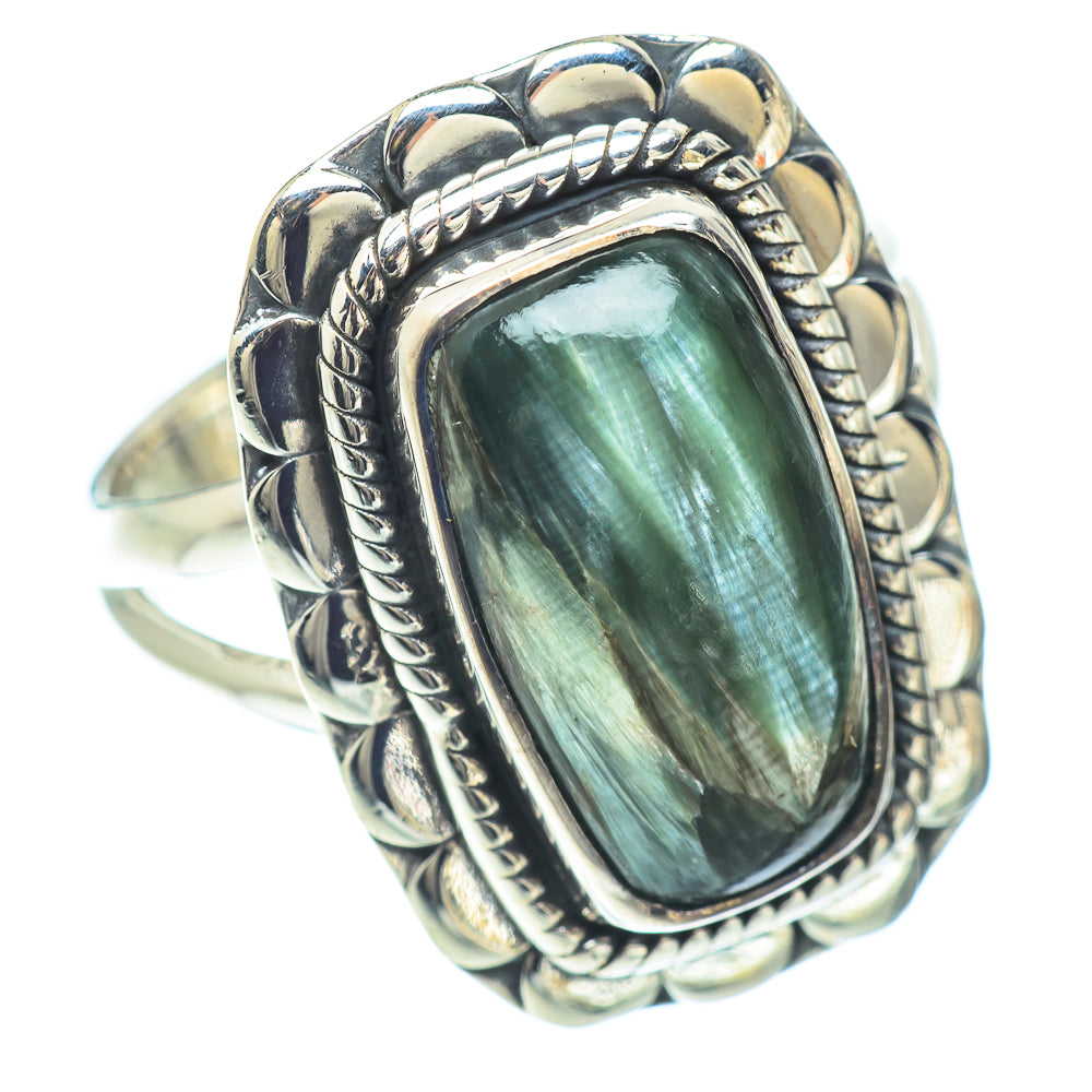 Seraphinite Rings handcrafted by Anasilvercos - RING57064
