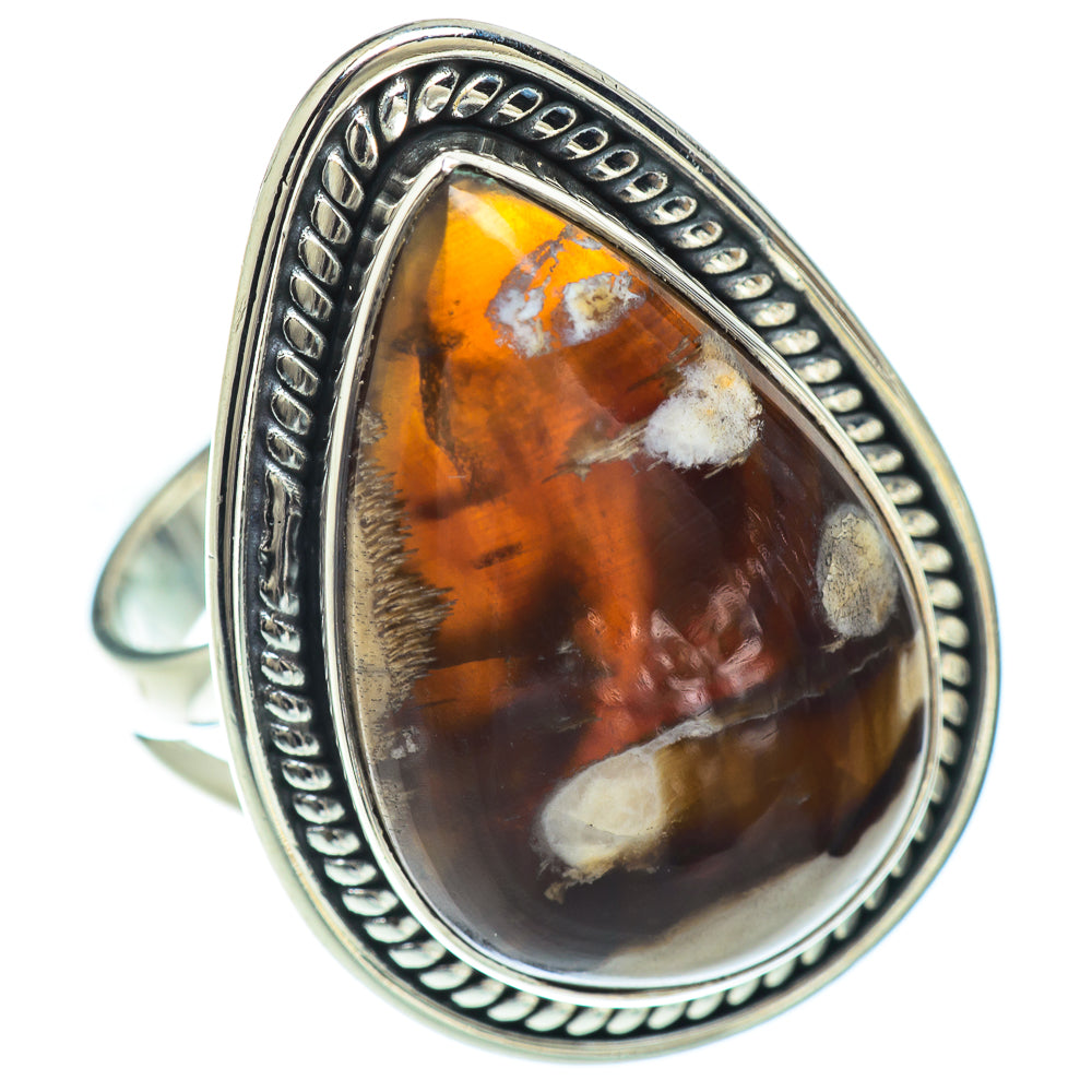 Peanut Wood Jasper Rings handcrafted by Anasilvercos - RING57066