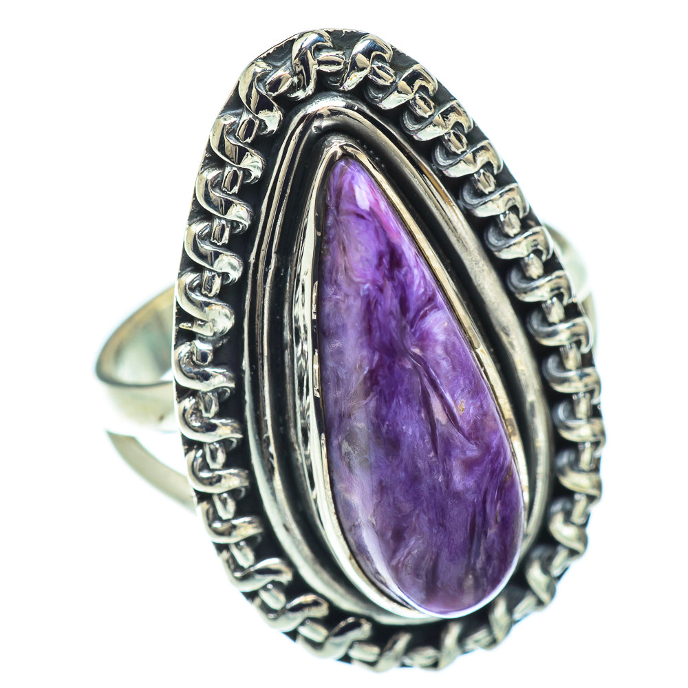 Charoite Rings handcrafted by Anasilvercos - RING57075