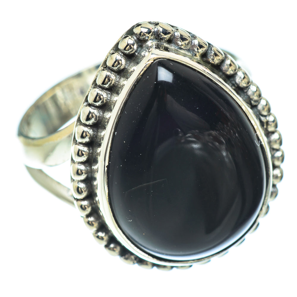 Black Onyx Rings handcrafted by Anasilvercos - RING57077